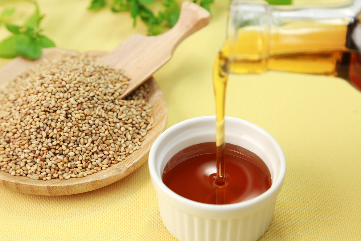 Why does sesame oil help a person to be healthy?